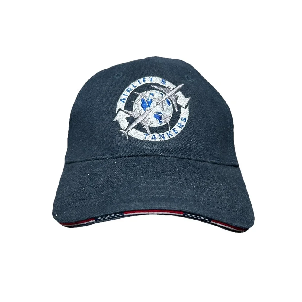 Boeing Aircraft Planes Hat Cap Adult Mens Strapback Patch Airlift Tankers